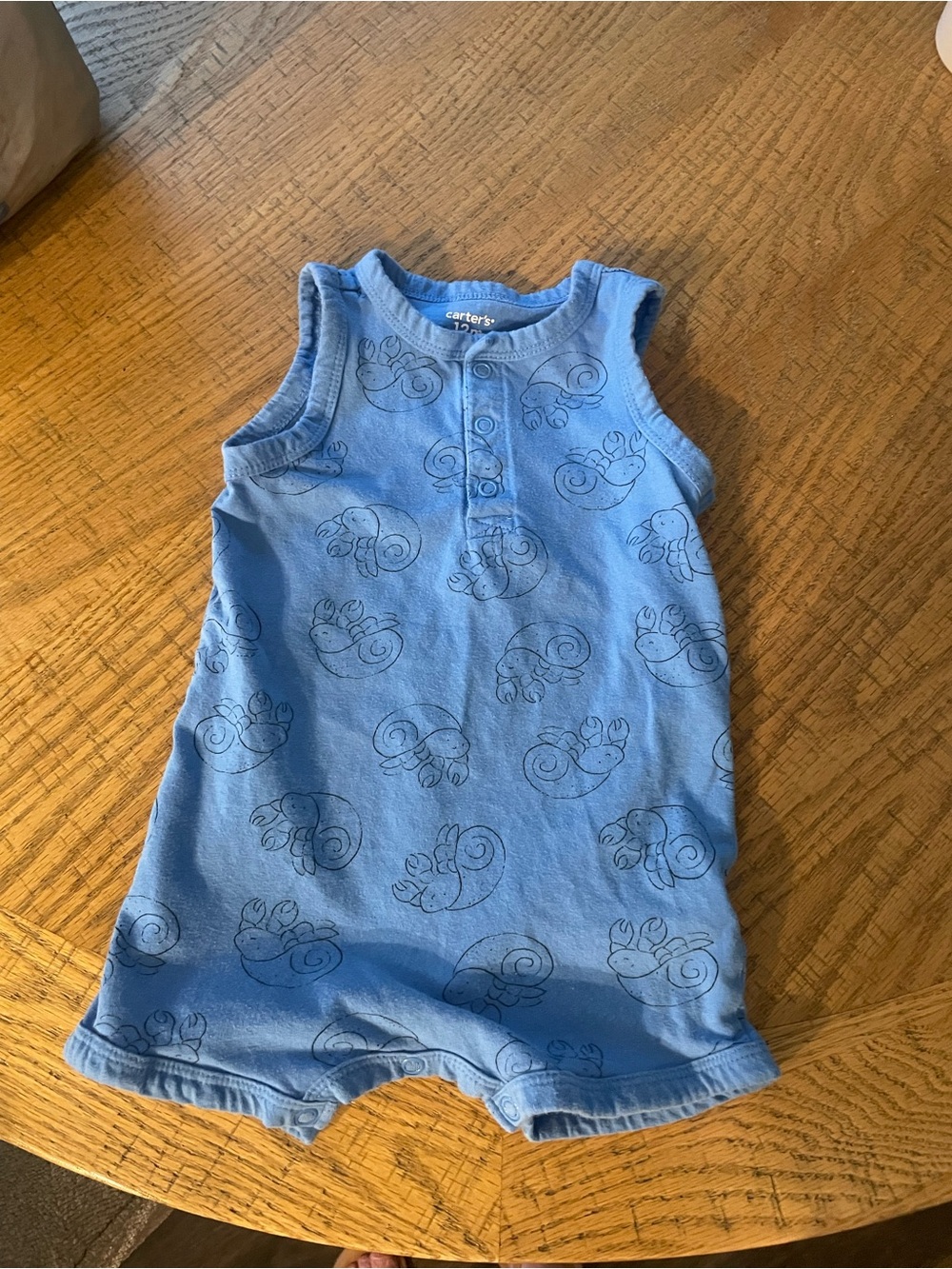 Carters boy infant romper